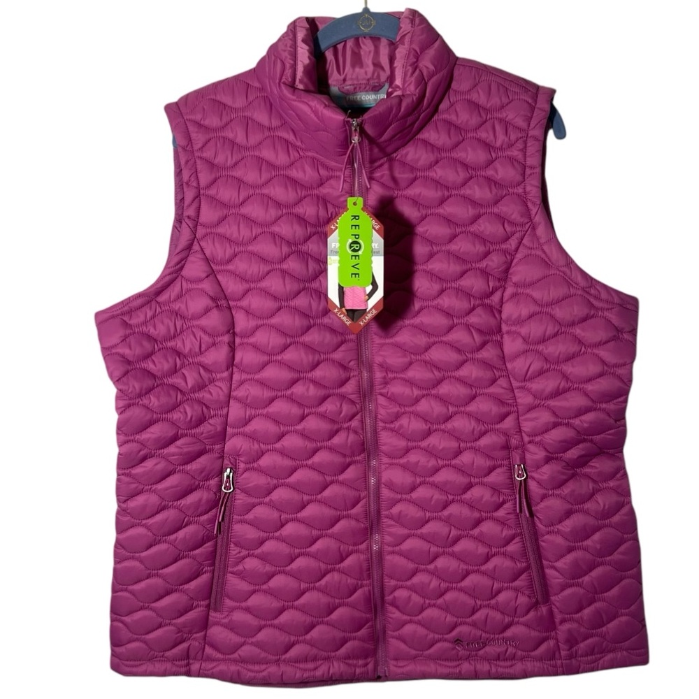 Free Country Women’s Chalet Quilted Puffer Vest Size XL